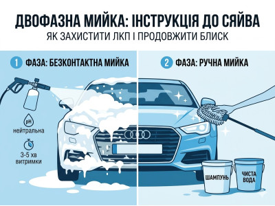 Двухфазная мойка: почему одного шампуня недостаточно и как не убить ЛКП?