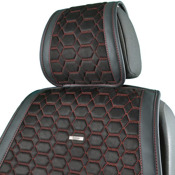 Комплект премиум накидок для сидений Beltex Monte Carlo, Black-Red