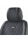 Комплект премиум накидок для сидений BELTEX New York, Black (BX84100)