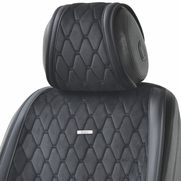 Комплект премиум накидок для сидений BELTEX New York, Black (BX84100)