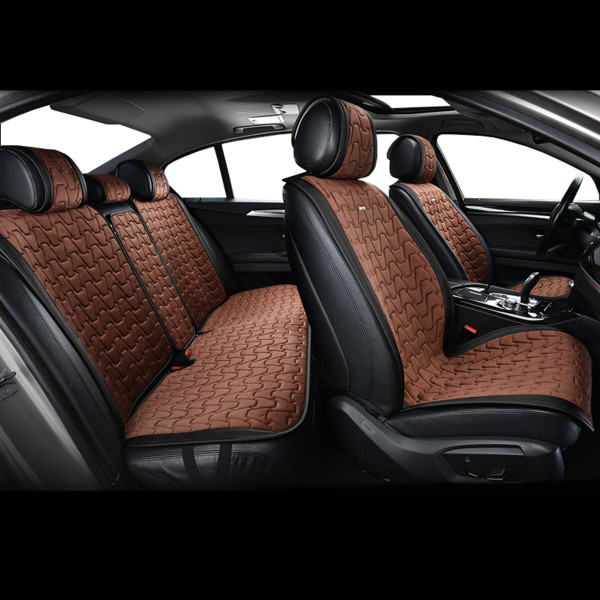 Комплект премиум накидок для сидений Beltex Chicago, Black-Coffee