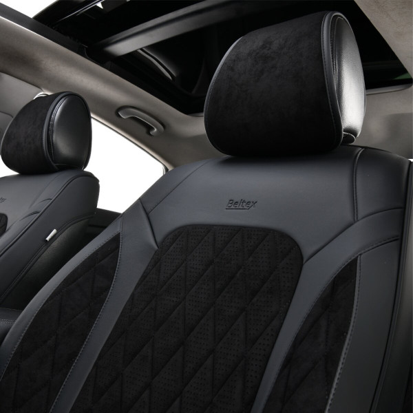 Комплект 3D чехлов для передних сидений Beltex Malibu, Black
