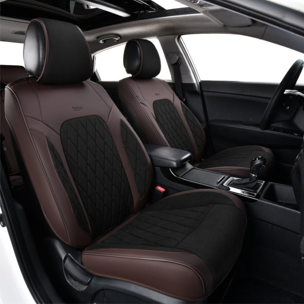 Комплект 3D чехлов для сидений Beltex Malibu, Black-Brown