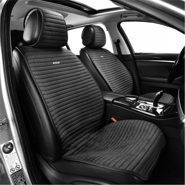 Комплект премиум накидок для сидений CarLife Sport, Black