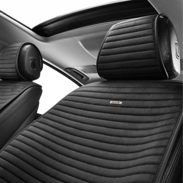 Комплект премиум накидок для сидений CarLife Sport, Black