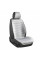 Комплект премиум накидок для передних сидений CarLife Sport, Grey