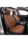 Комплект премиум накидок для передних сидений CarLife Sport, Coffee