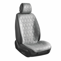 Комплект премиум накидок для сидений CarLife Racer, Grey