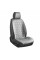 Комплект премиум накидок для передних сидений CarLife Racer, Grey