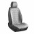Комплект премиум накидок для передних сидений CarLife Racer, Grey