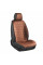 Комплект премиум накидок для передних сидений CarLife Racer, Coffee