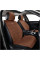 Комплект премиум накидок для передних сидений CarLife Racer, Coffee