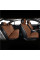 Комплект премиум накидок для сидений CarLife Racer, Coffee
