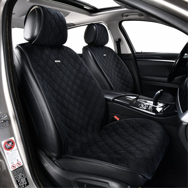 Комплект премиум накидок для сидений CarLife Turbo, Black