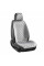 Комплект премиум накидок для передних сидений CarLife Turbo, Grey