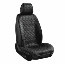 Комплект премиум накидок для передних сидений CarLife Nitro, Black