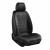 Комплект премиум накидок для передних сидений CarLife Nitro, Black