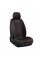 Комплект премиум накидок для передних сидений CarLife Nitro, Black-Red