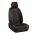 Комплект премиум накидок для передних сидений CarLife Nitro, Black-Red