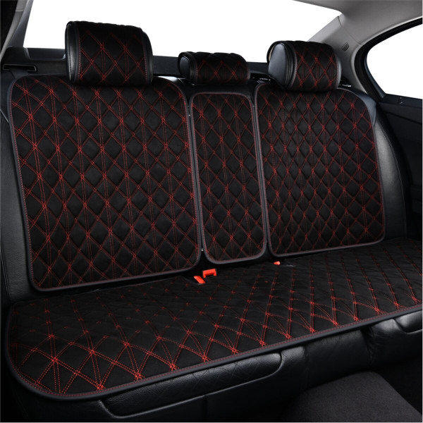Комплект премиум накидок для сидений CarLife Nitro, Black-Red