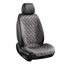 Комплект премиум накидок для передних сидений CarLife Nitro, Grey