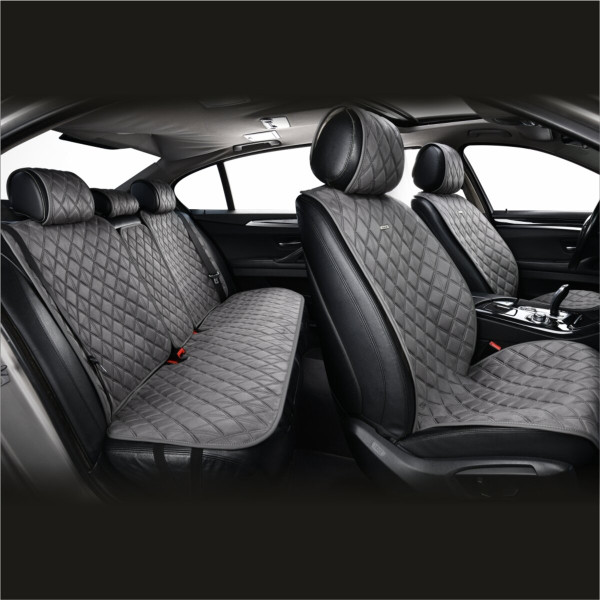 Комплект премиум накидок для сидений CarLife Nitro, Grey