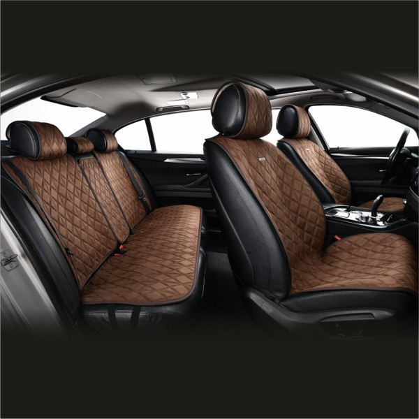 Комплект премиум накидок для сидений CarLife Nitro, Coffee
