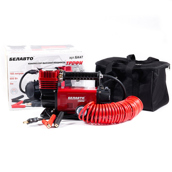 Автомобильный компрессор Belauto Трофи 10 Атм 160 л/мин 600 Вт (5905325500066)