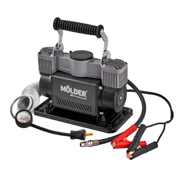 Двухпоршневой автомобильный компрессор Molder Turbo Air 10 Атм 90 л/мин 380 Вт (5905325514537)
