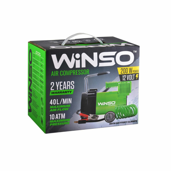 Автокомпресор Winso 126000 10 Атм 40 л/хв 200 Вт (5907648383982)