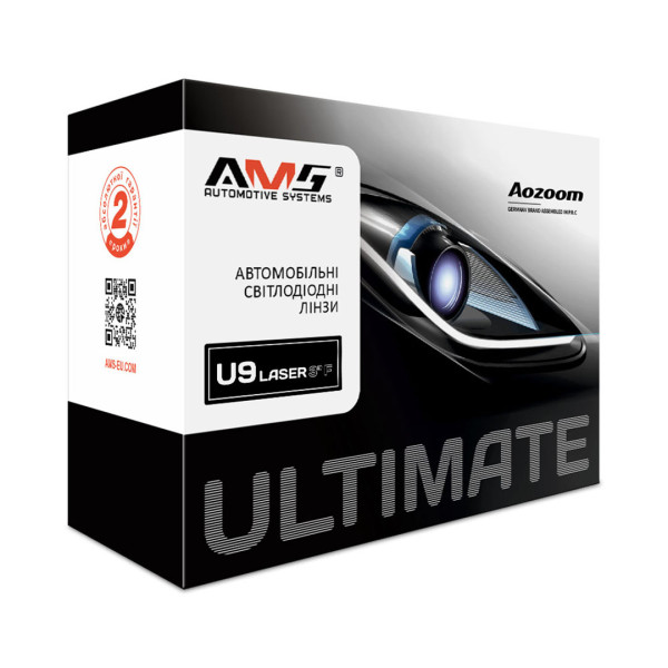 Светодиодные автомобильные лазерные линзы AMS ULTIMATE U9 LASER 3.0 F