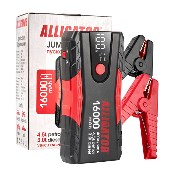 Пусковое устройство Alligator JS840 400A/800A 16000mAh