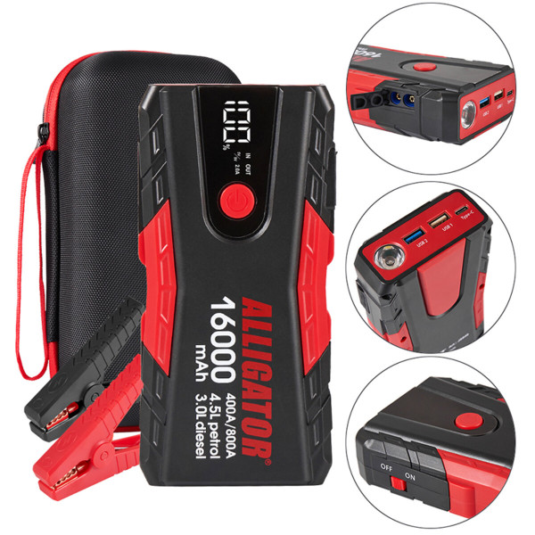 Пусковое устройство Alligator JS840 400A/800A 16000mAh