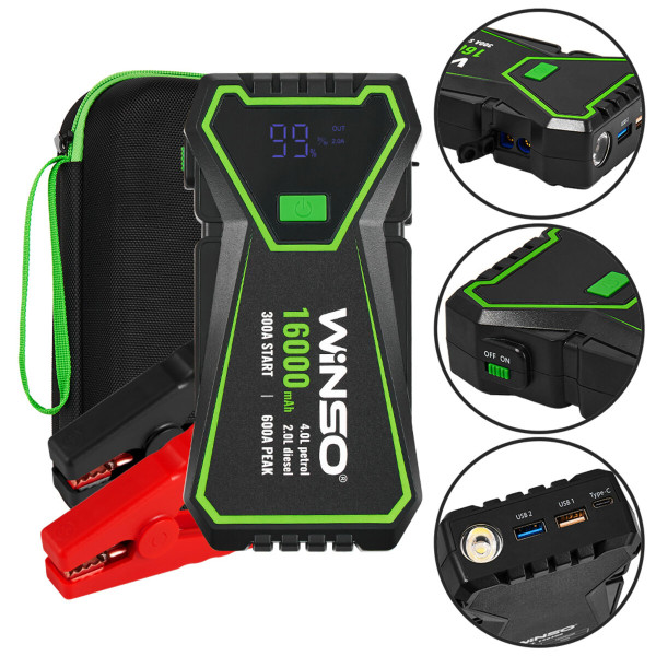 Пусковое устройство Winso 140300 300A/600A 16000mAh