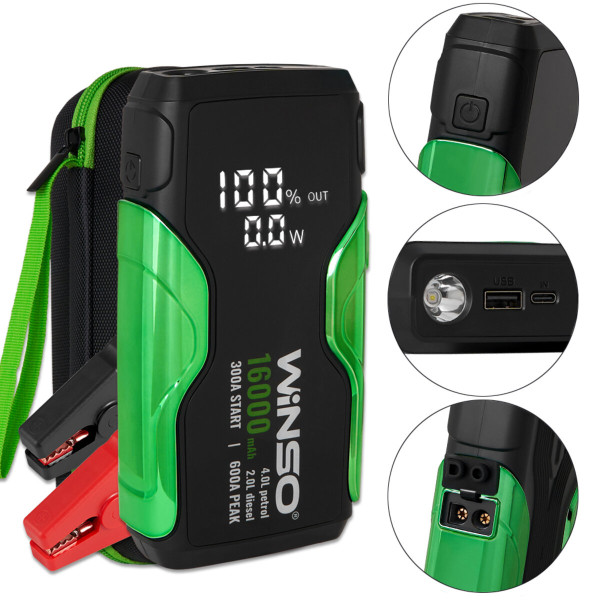 Пусковое устройство Winso 140310 300A/600A 16000mAh