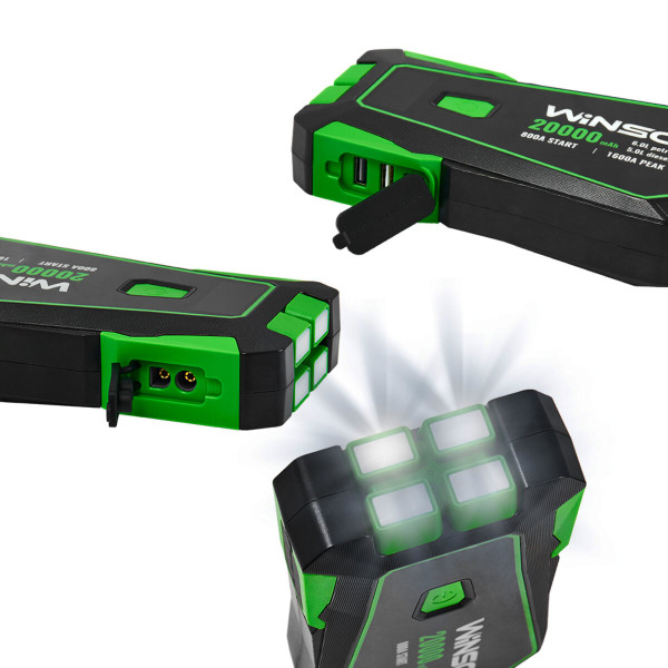 Пусковое устройство Winso 140800 800A/1600A 20000mAh со Smart-клеммами