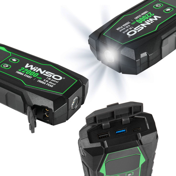 Пусковое устройство Winso 141000 1000A/2000A 22000mAh