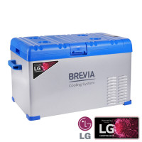 Портативный автомобильный холодильник Brevia 30л с компрессором LG (22415)