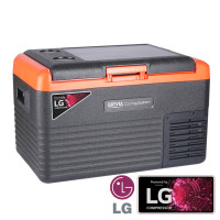 Портативный автомобильный холодильник Brevia 30л с компрессором LG (22515)