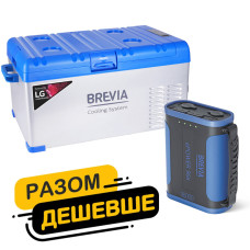 Холодильник автомобильный Brevia 25л 22405 + портативная зарядная станция Brevia ePower 96Ah