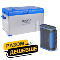 Автомобільний холодильник Brevia 30л 22410 + портативна зарядна станція Brevia ePower 96Ah
