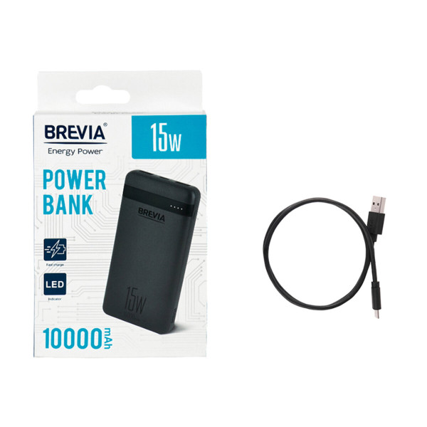 Повербанк Brevia 10000mAh 15W Li-Pol (45115)