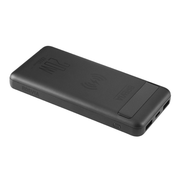 Повербанк Brevia 10000mAh 20W Wireless Qi10W Li-Pol, LCD (45118)