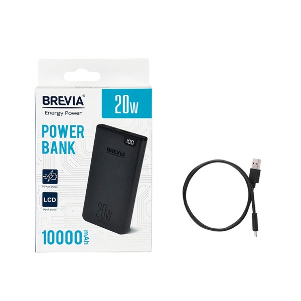 Повербанк Brevia 10000mAh 20W Li-Pol, LCD (45120)