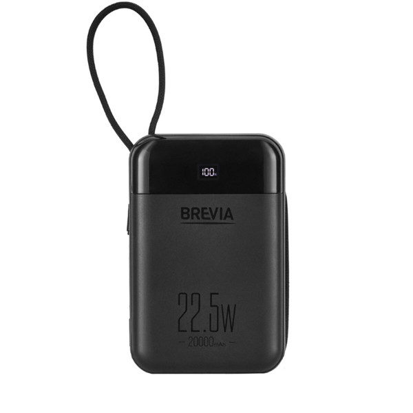 Повербанк Brevia 20000mAh 22.5W Type-C+Lightning Cable, Li-Pol, LCD (45222)