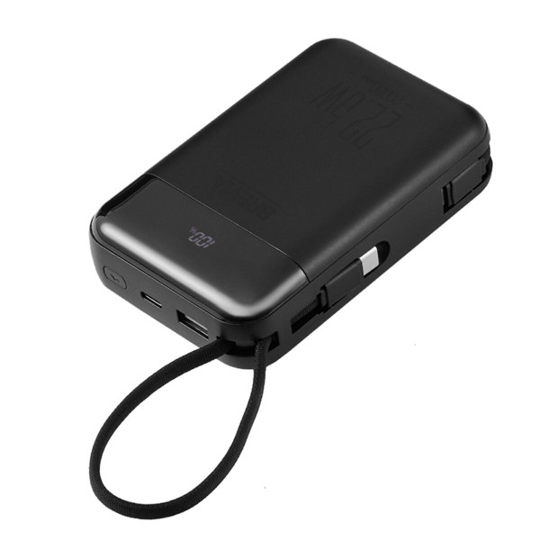 Повербанк Brevia 20000mAh 22.5W Type-C+Lightning Cable, Li-Pol, LCD (45222)