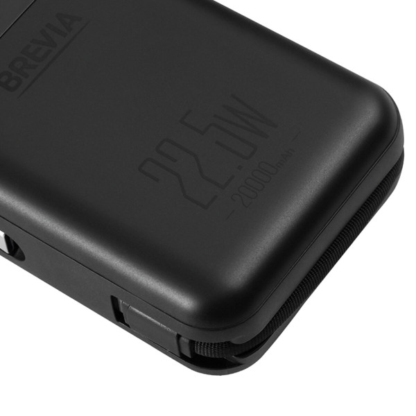 Повербанк Brevia 20000mAh 22.5W Type-C+Lightning Cable, Li-Pol, LCD (45222)