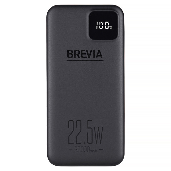 Универсальная мобильная батарея Brevia 30000mAh 22,5W Li-Pol, LCD (45320PB)
