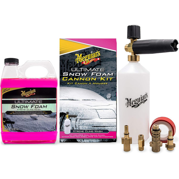 Комплект пенной насадки и шампуня Meguiar's Ultimate Snow Cannon Kit, 946 мл (G194000EU)