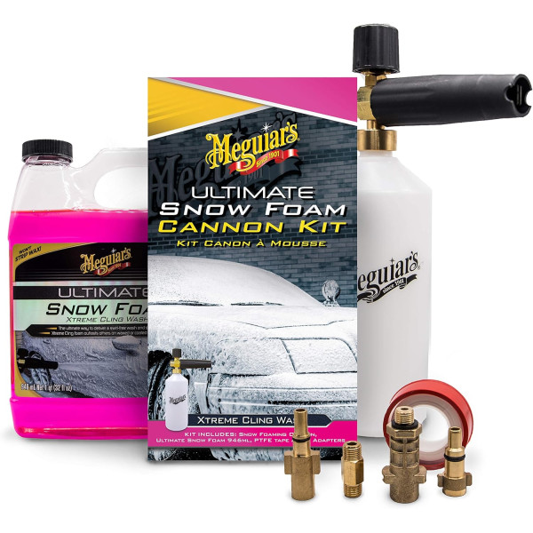 Комплект пенной насадки и шампуня Meguiar's Ultimate Snow Cannon Kit, 946 мл (G194000EU)